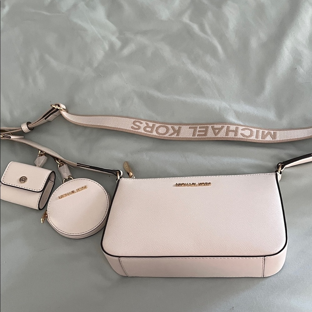 Michael Kors Cream Crossbody Bag Set